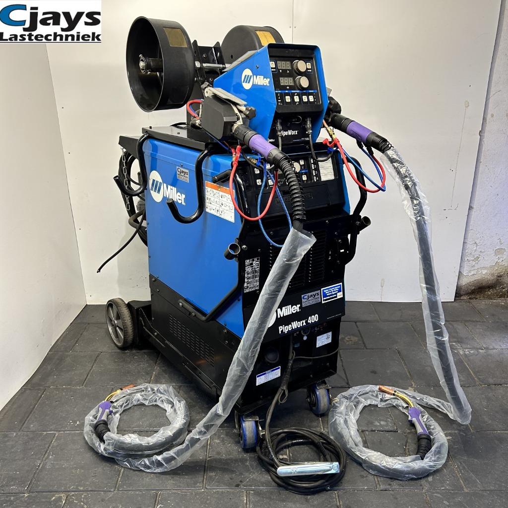 Miller PipeWorx 400 MIG MAG Co2 Laspost Halfautomaat Pulse, Bricolage & Construction, Outillage | Soudeuses, Utilisé, CO2, 250 ampères