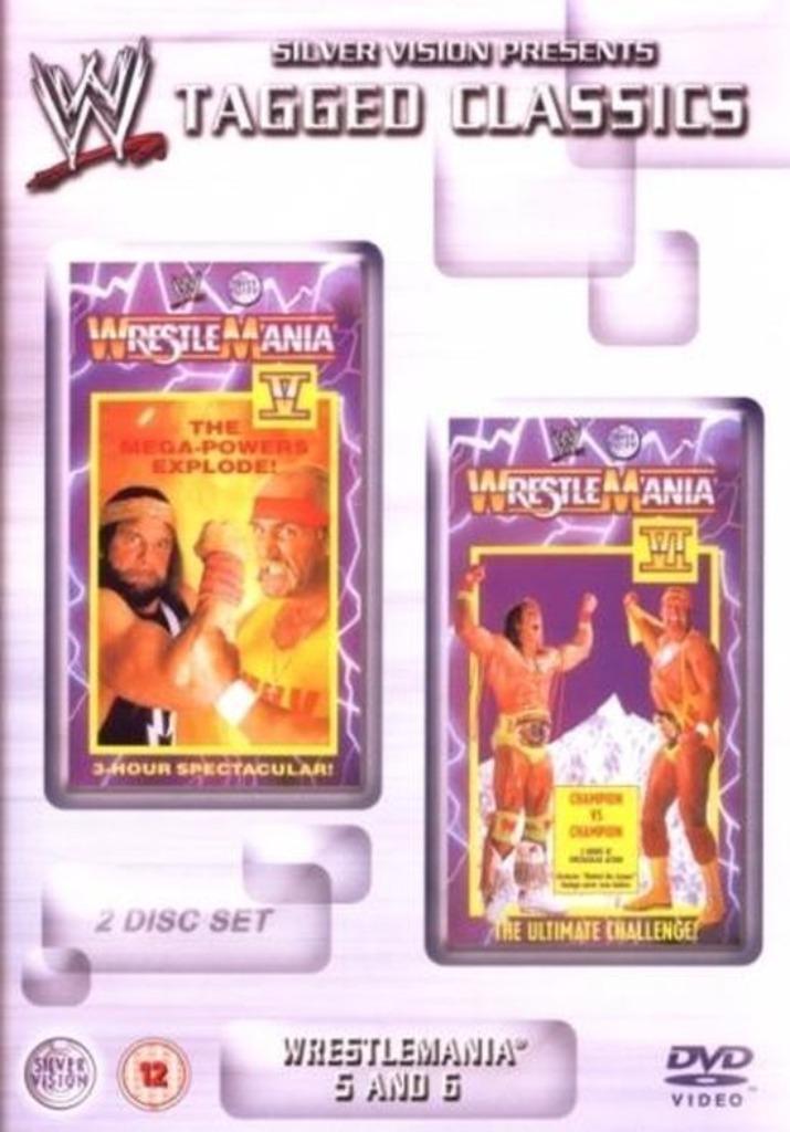 Wwe tagged classics  wrestlemania  5/6 dvd, Vanaf 16 jaar, Vechtsport, Overige typen, Ophalen of Verzenden
