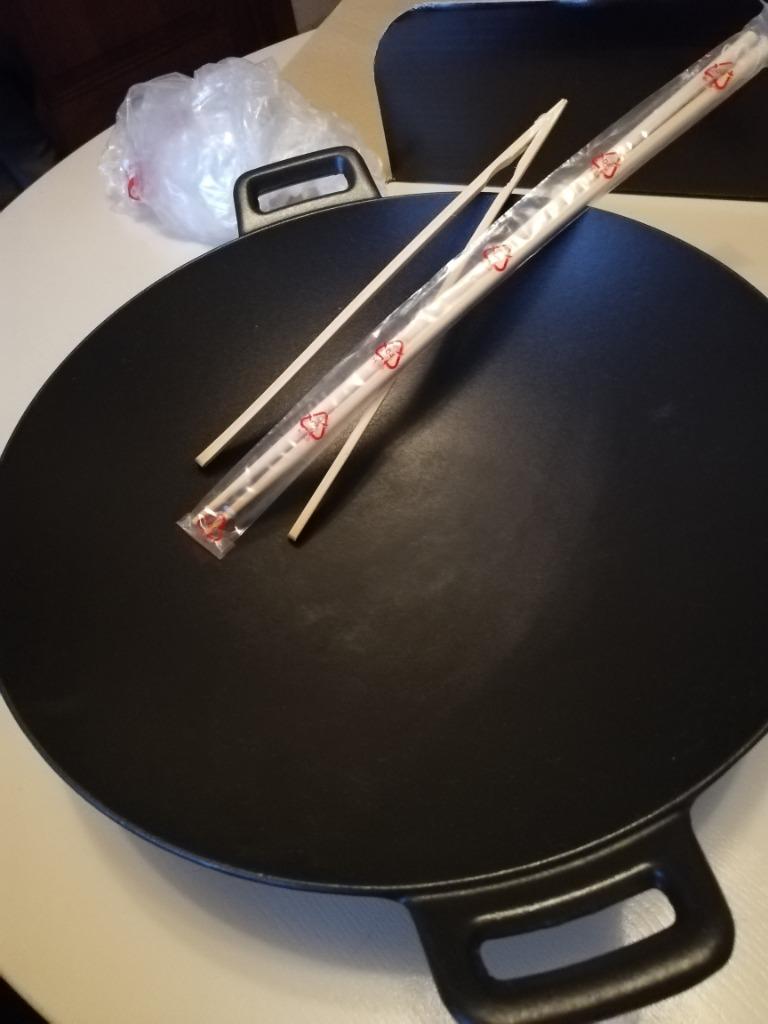 Wok set Invicta fonte emaillee, Ophalen, Gietijzer, Wok, Keramische plaat