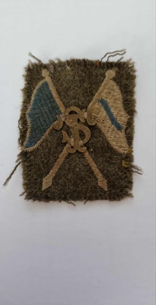 patch embleem signalling corps belgisch, Enlèvement ou Envoi, Armée de terre, Emblème ou Badge