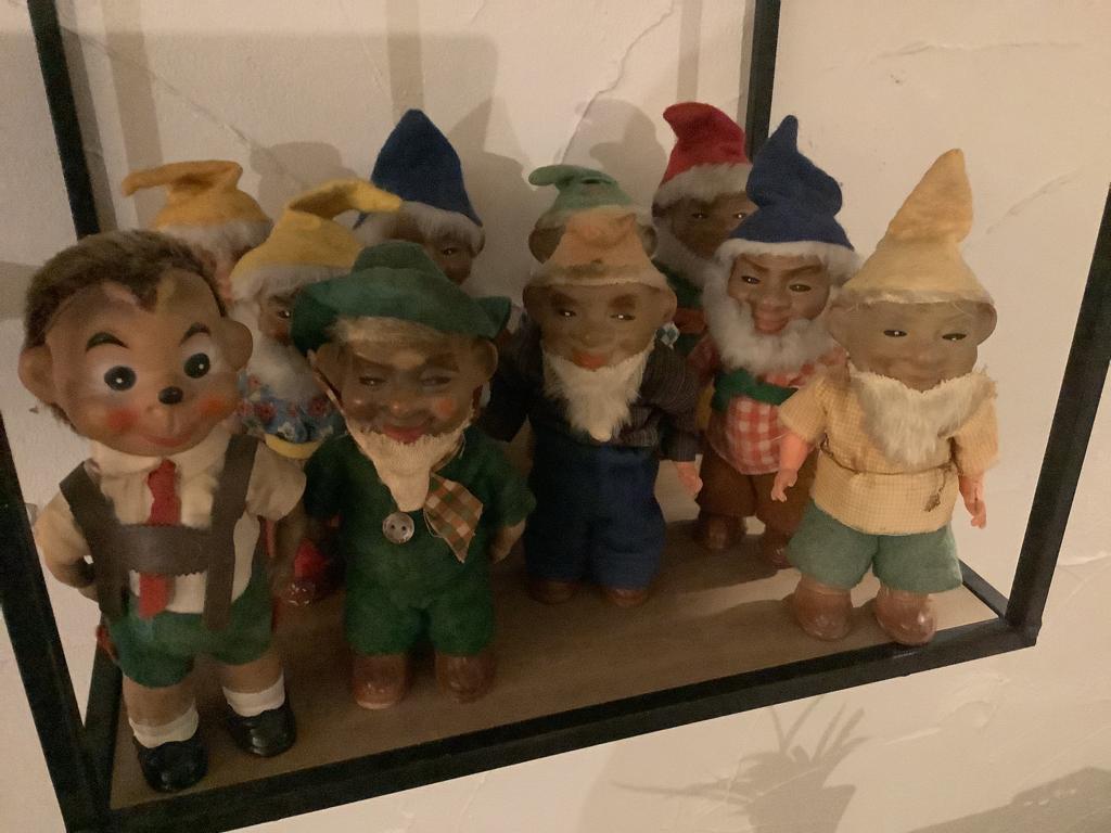 Prachtige collectie Mecki kabouters ! Jaren 40/50 !, Antiek en Kunst, Ophalen