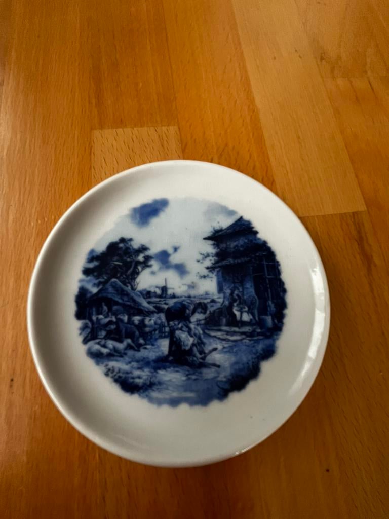 Bord Delft blauw, Ophalen