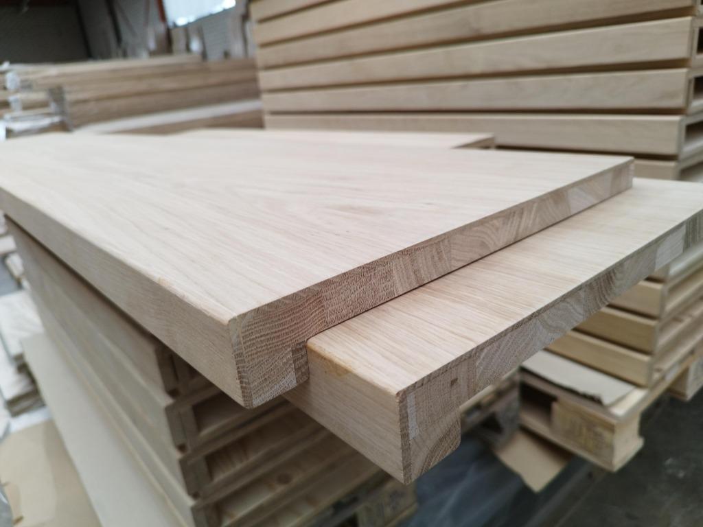 Eiken Overzet Vensterbanken 240x25cm, 240x30cm, ook op maat, Ophalen, 225 cm of meer, Overige typen, Nieuw