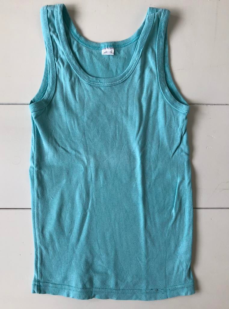 blauw topje 134 140, Ophalen of Verzenden, Gebruikt, Jongen of Meisje, Overige typen