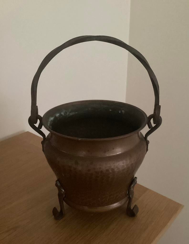 Oud koperen keteltje, Antiek en Kunst, Ophalen