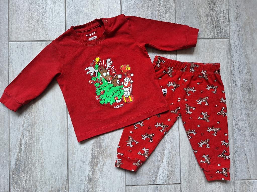 ★ M62 - Woody pyjama thema kerst, Garçon, Enlèvement ou Envoi, Comme neuf, Vêtements de nuit ou Sous-vêtements