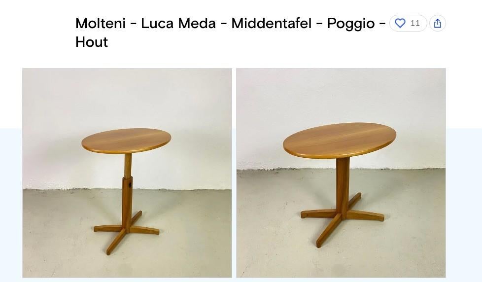 molteni bijzettafeltje 2 stuks, Ophalen