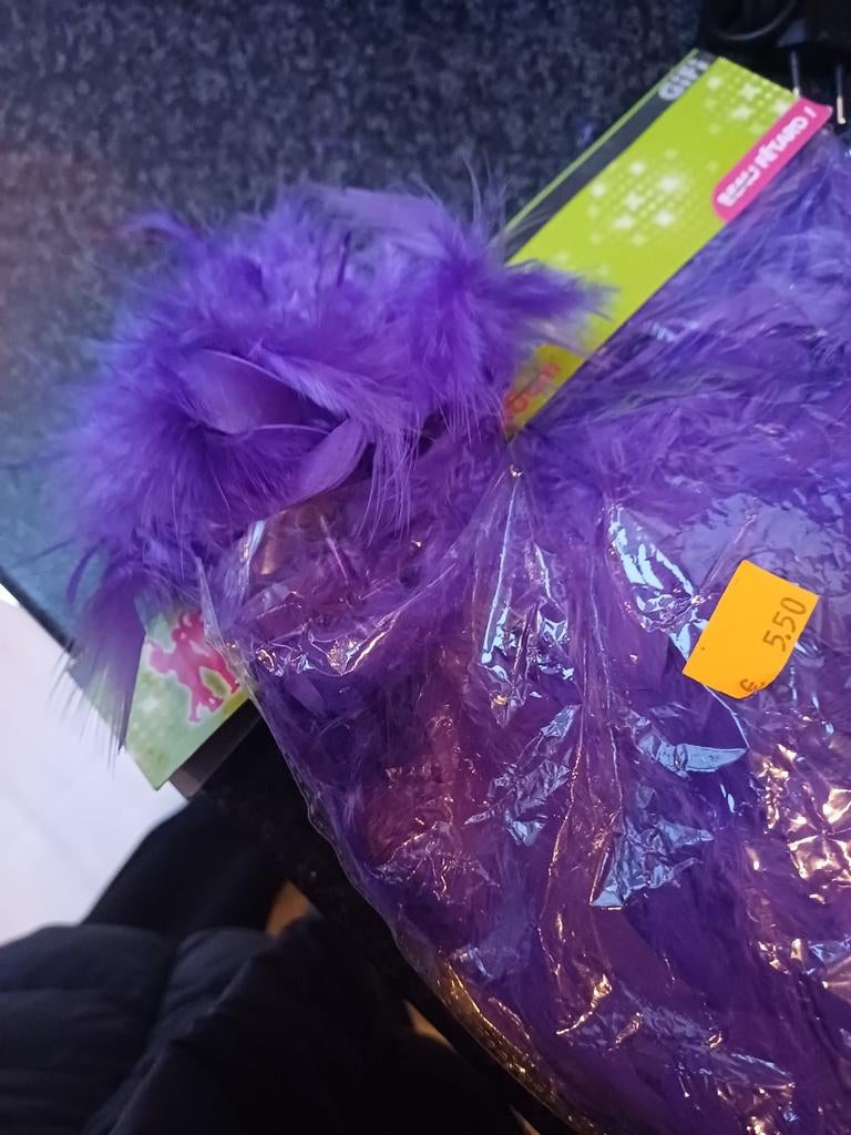 Boa ( slinger met pluimen)paars 1m80, Kleding | Dames, Ophalen of Verzenden