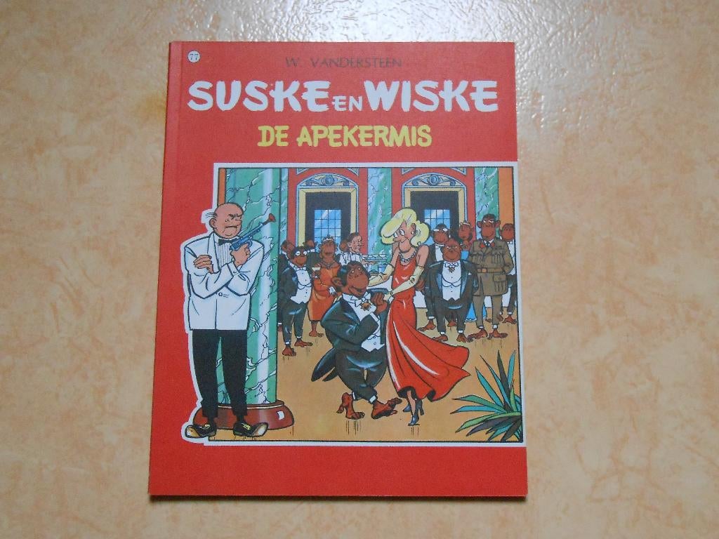 Suske en wiske 77 De apekermis 1967 1 ste druk. Matte kaft., Neuf, Enlèvement ou Envoi, Willy Vandersteen, Une BD