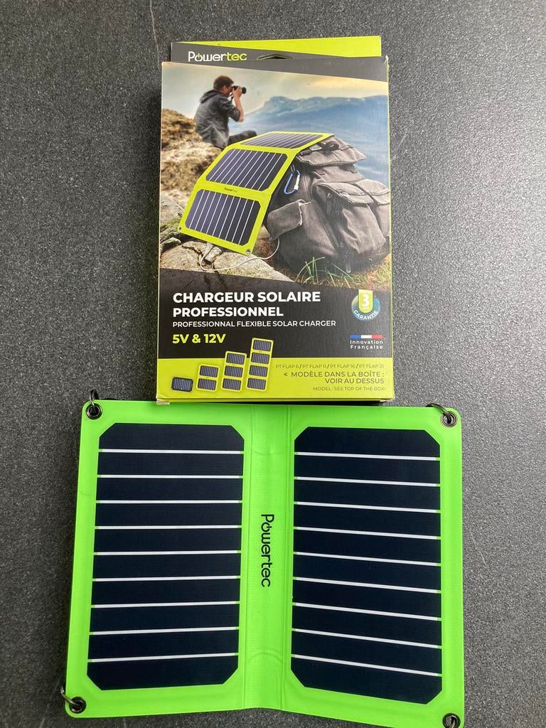 Panneau Solaire Powertec Flap PT11, Enlèvement, Comme neuf, POWERTEC