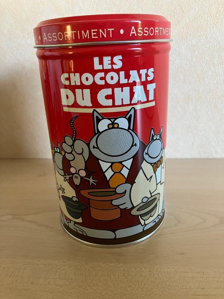 Blikken doos Les chocolats du chat, Collections, Enlèvement ou Envoi