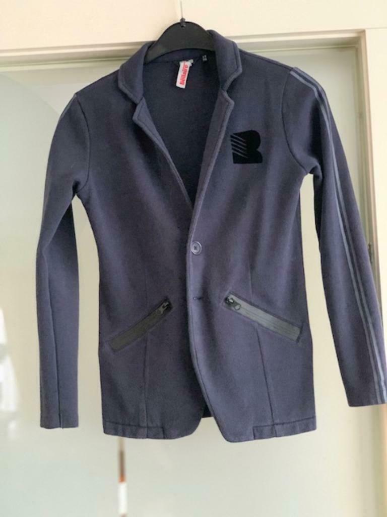 Donkerblauwe blazer - maat 146/152, Gebruikt, Ophalen of Verzenden, No Bell, Jongen