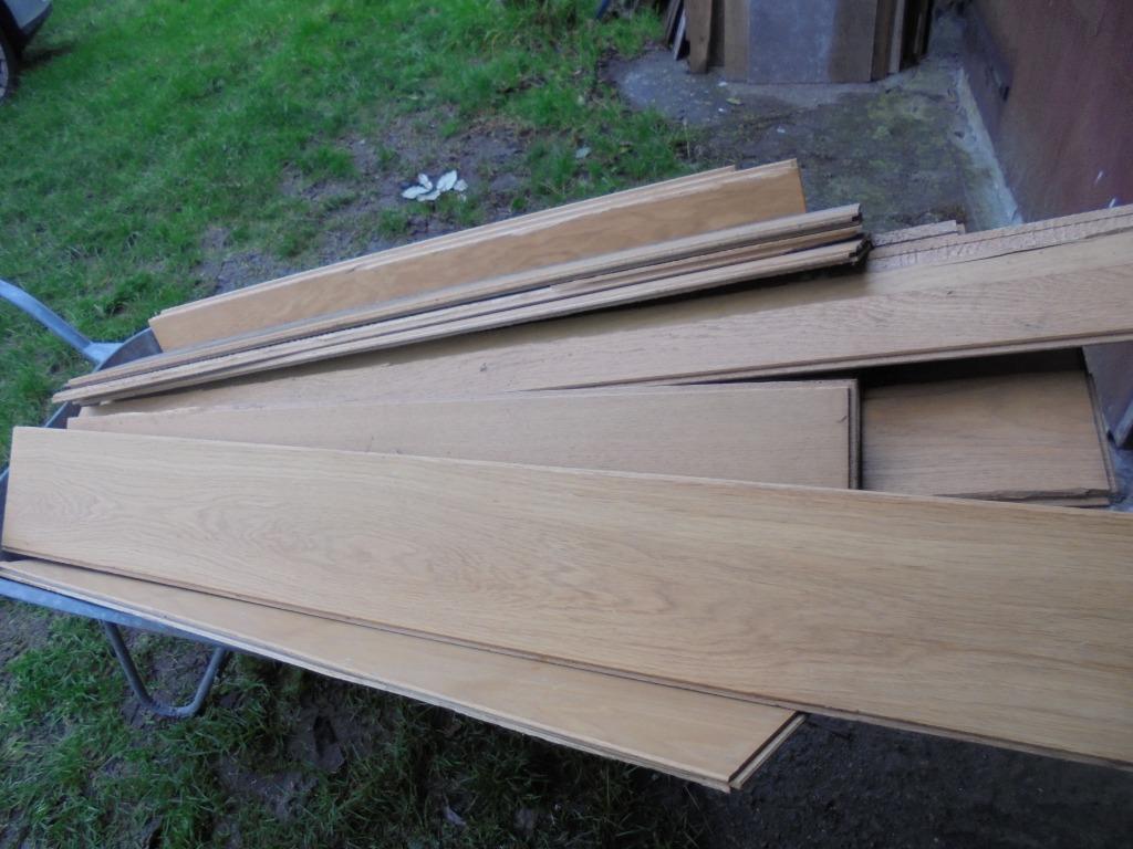 lot eiken planken, Doe-het-zelf en Bouw, Tegels, Gebruikt, Overige typen, Overige materialen, Minder dan 20 cm, Ophalen