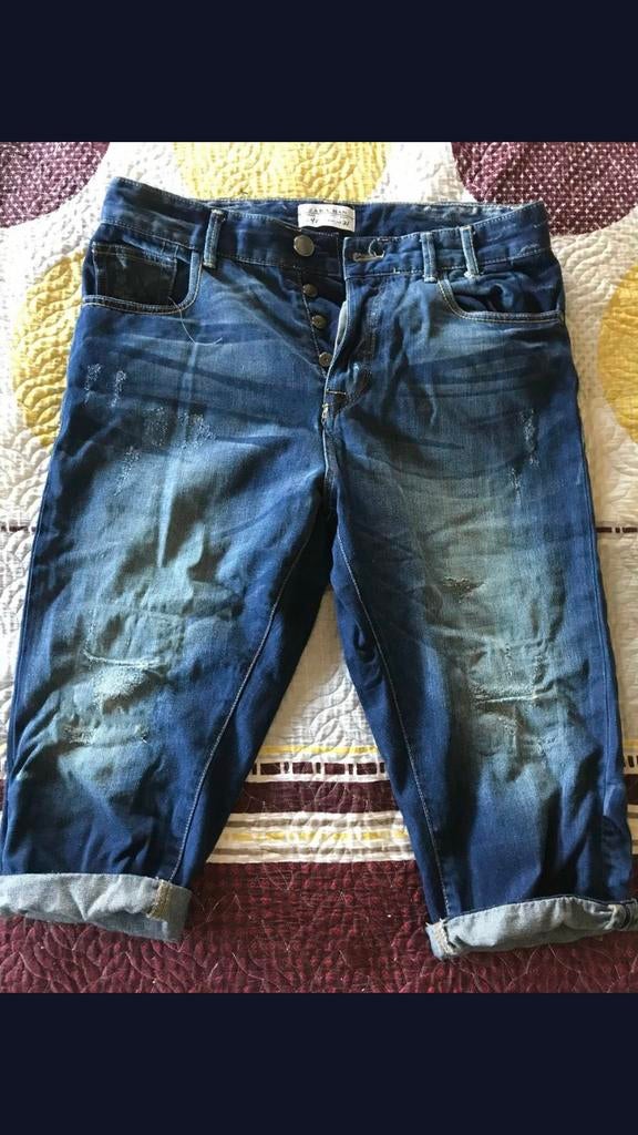 A vendre short en jean, Enlèvement ou Envoi, Comme neuf, Bleu, Zara man