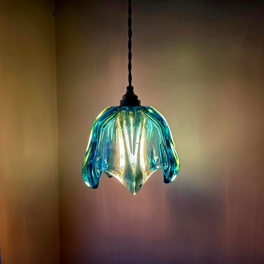 Vintage Murano glazen hanglamp., Huis en Inrichting, Ophalen of Verzenden