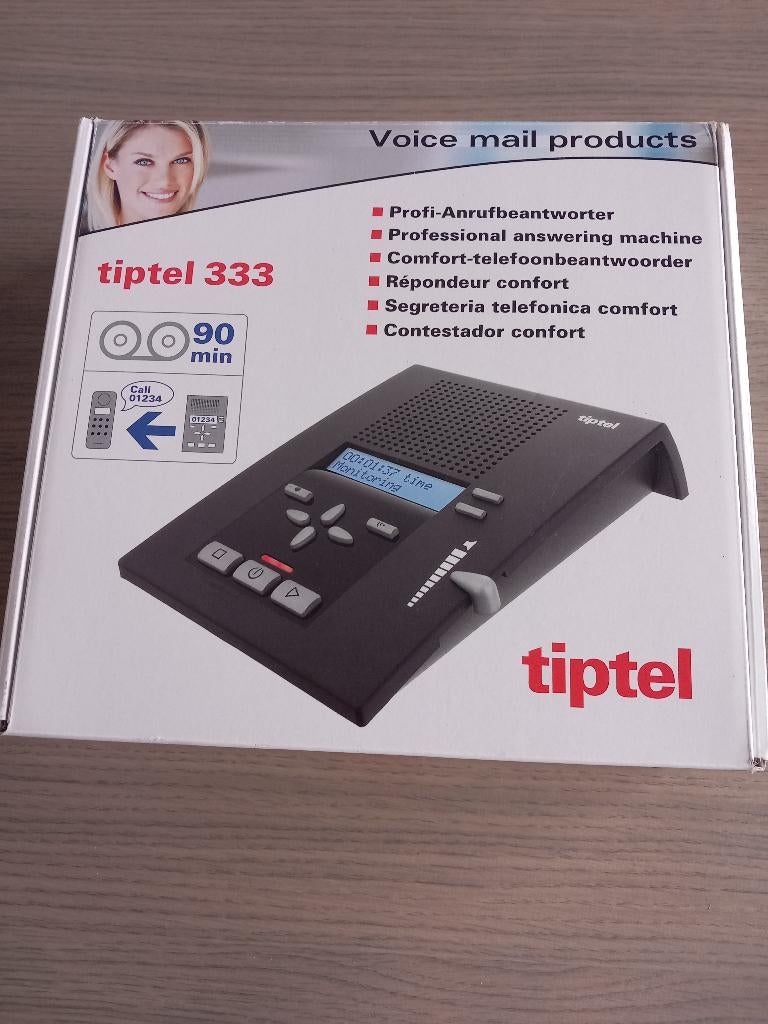 Antwoordapparaat Professioneel Tiptel 333, Telecommunicatie, Antwoordapparaten, Gebruikt, Met geheugen, Meerdere boodschappen