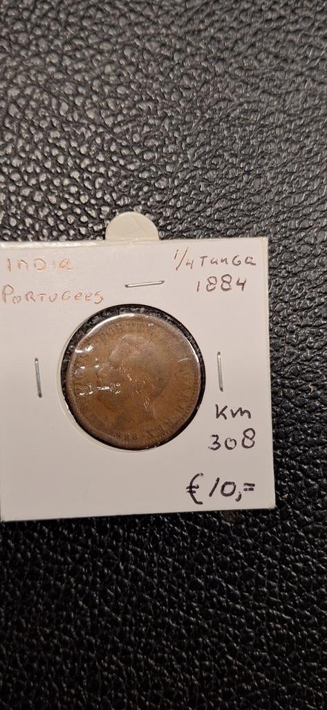 #1#   India ¼ Tanga 1884 km 308 Portugees, Enlèvement ou Envoi