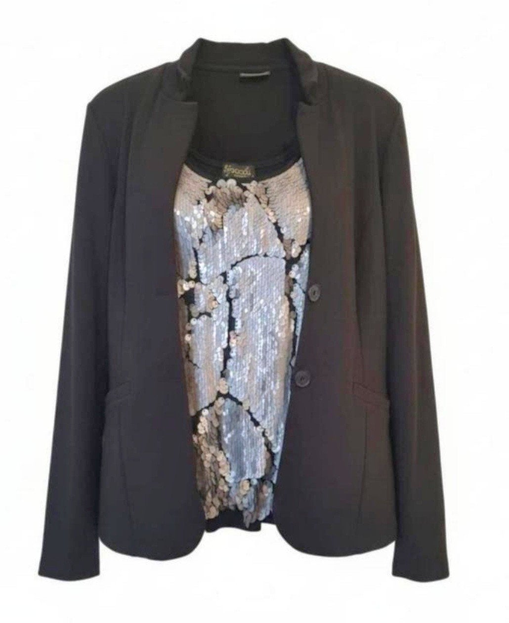 STREET ONE Blazer& Glitter Top PACCIO Maat 42/L, Kleding | Dames, Kostuum of Pak, Zwart, Ophalen of Verzenden, Zo goed als nieuw