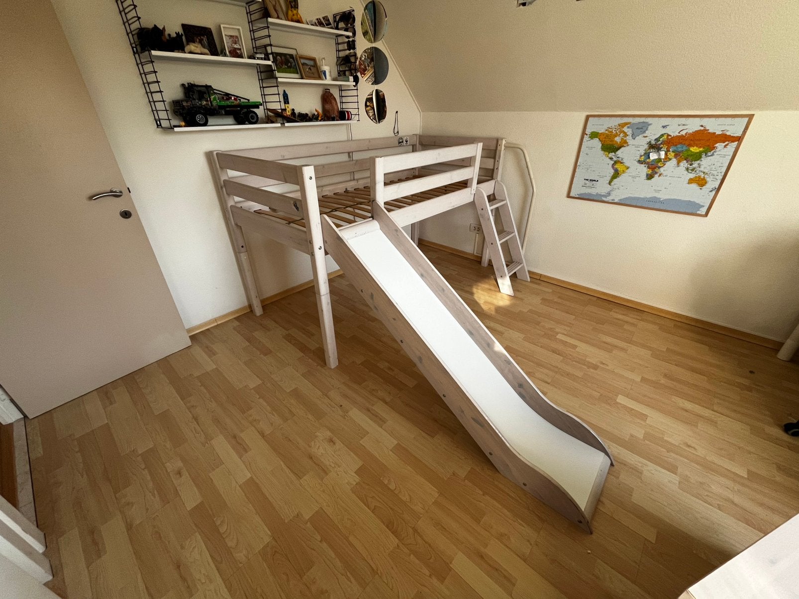 Flexa glijbaan & ladder & hoge poten (zonder bed), Ophalen, Gebruikt, Hoogslaper of Stapelbed