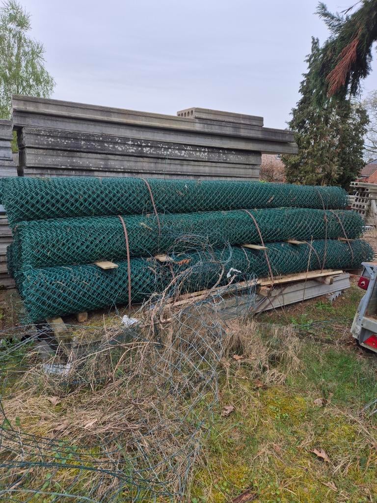 9 rollen  bekaertstraat groen 4 meter hoog nieuw nooit gebru, Enlèvement ou Envoi