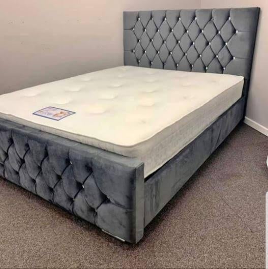 Luxe Bed met Hoofdbord – Perfect voor Elke Slaapkamer, Envoi, Noir