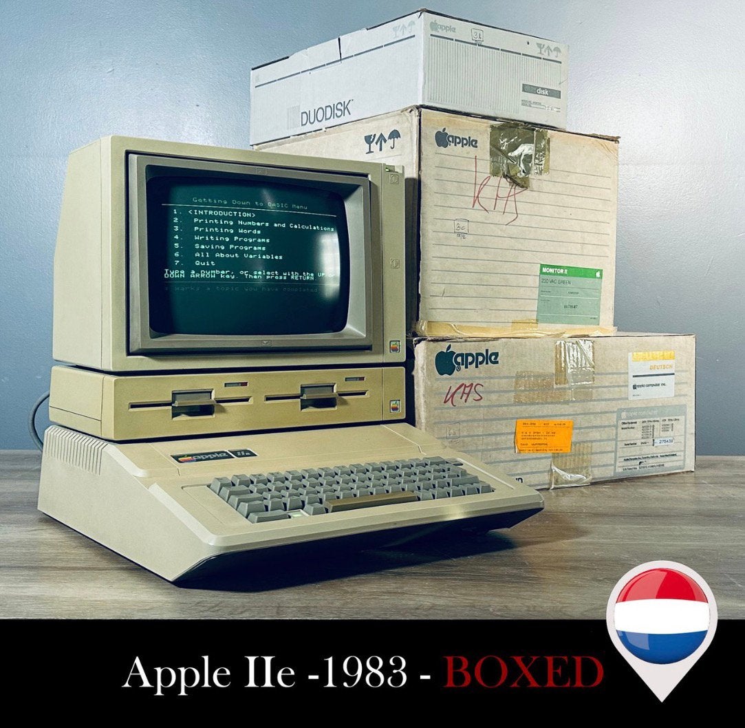 Apple Ile System 1983 - Apple Monitor II - Apple DuoDisk., Informatique & Logiciels, Enlèvement, Comme neuf