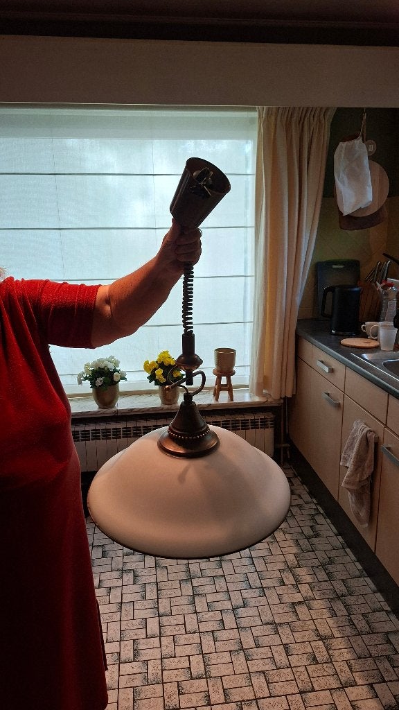 Hanglamp, Huis en Inrichting, Ophalen, Gebruikt, Overige fittingen, Glas