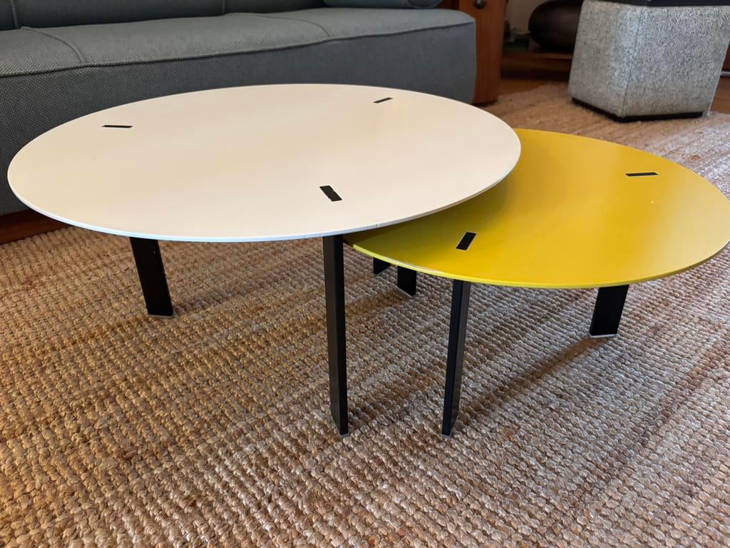 Twee Top Design salontafels van Viccarbe, Ophalen, Gebruikt, Rond