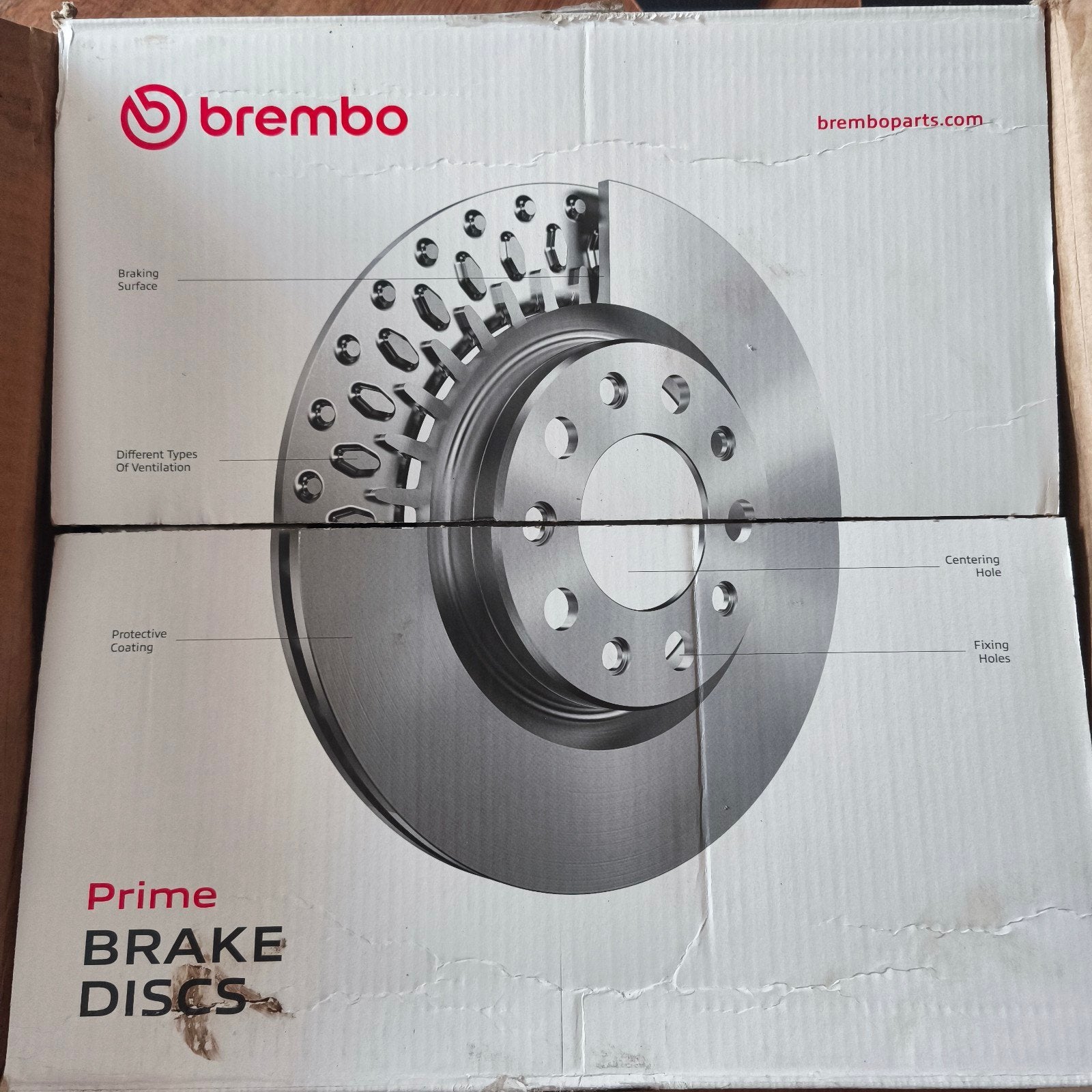 Disques freins : brembo diam 288mm, épaisseur 25mm, Auto-onderdelen, Remmen en Aandrijving, Ophalen, Nieuw, Audi