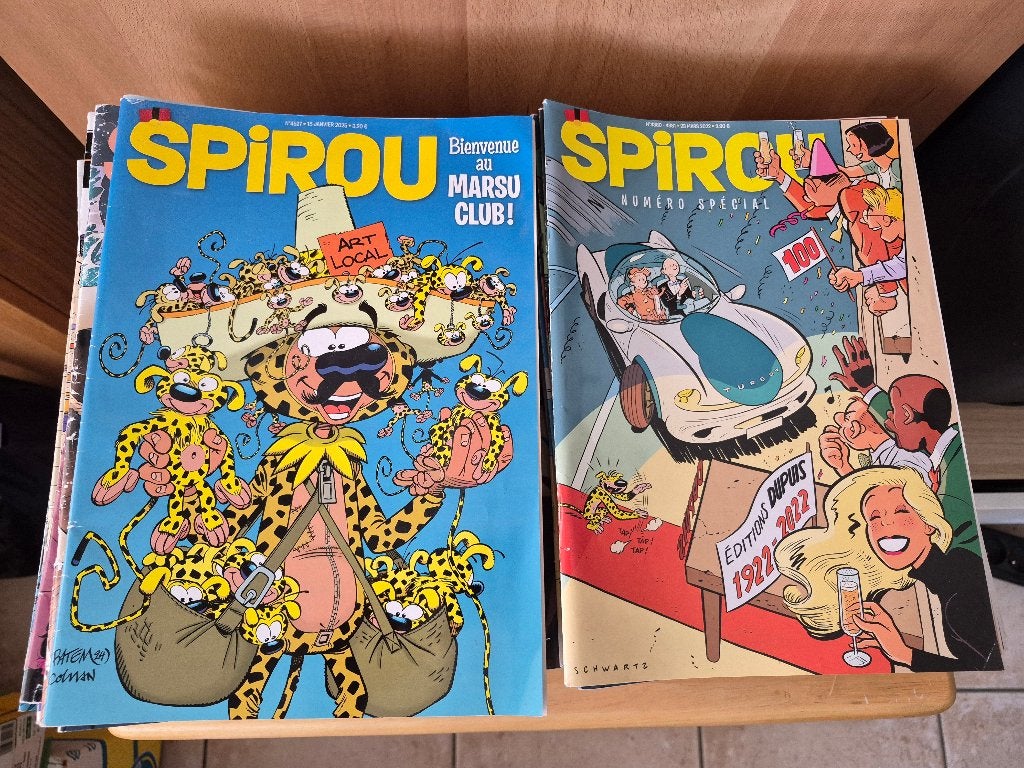 Lot de 67 Spirou Magazine, Plusieurs BD, Enlèvement