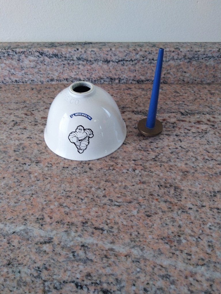 Burette à huile émaillé Michelin originale, Enlèvement ou Envoi