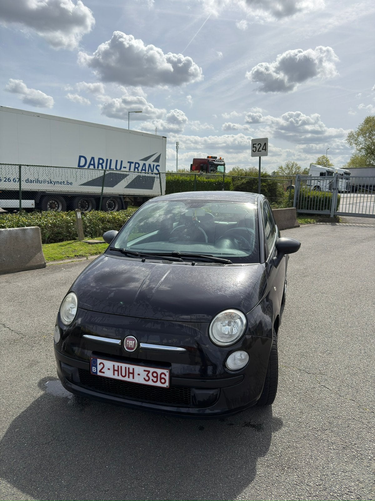 Prachtige Fiat 500 1.2 (69pk) – Handgeschakeld – 80.400 km, Auto's, Euro 5, Stof, 4 cilinders, Zwart
