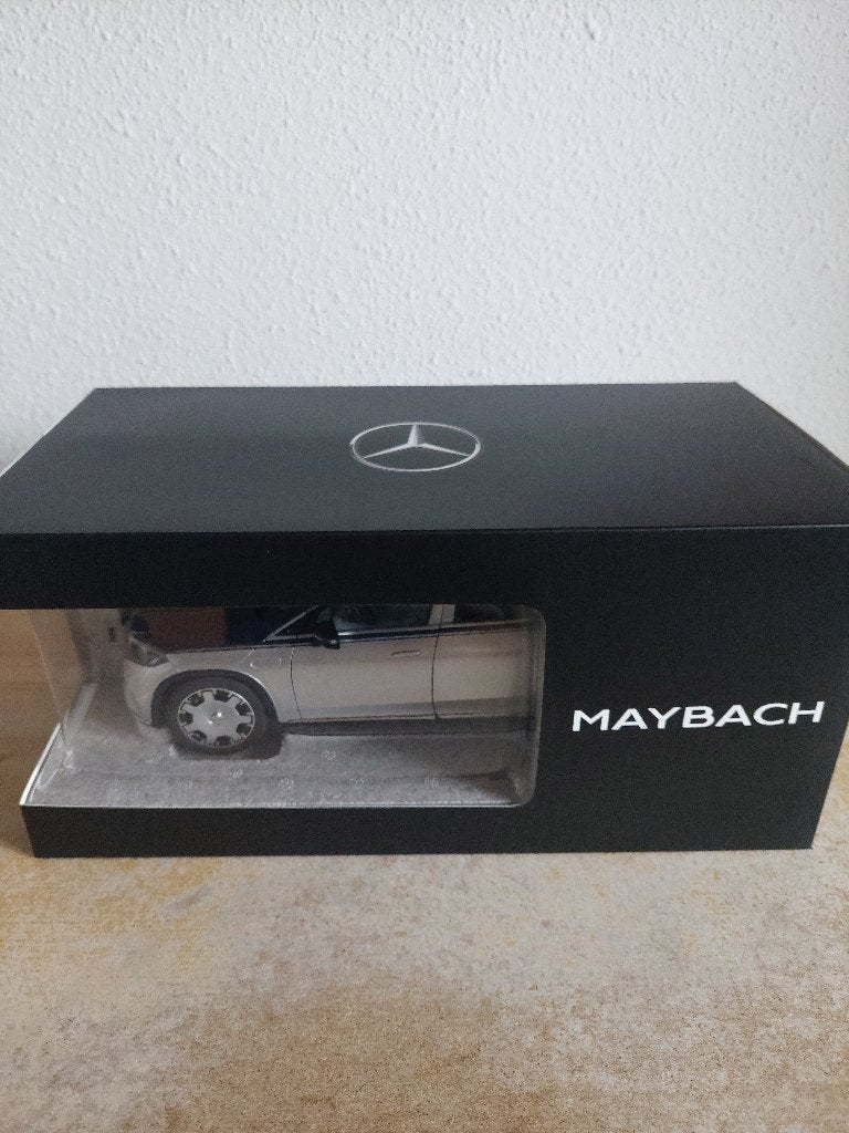 1/18 - NZG - Mercedes Benz Maybach EQS 680 SUV Blue/ Silver, Ophalen of Verzenden, Nieuw