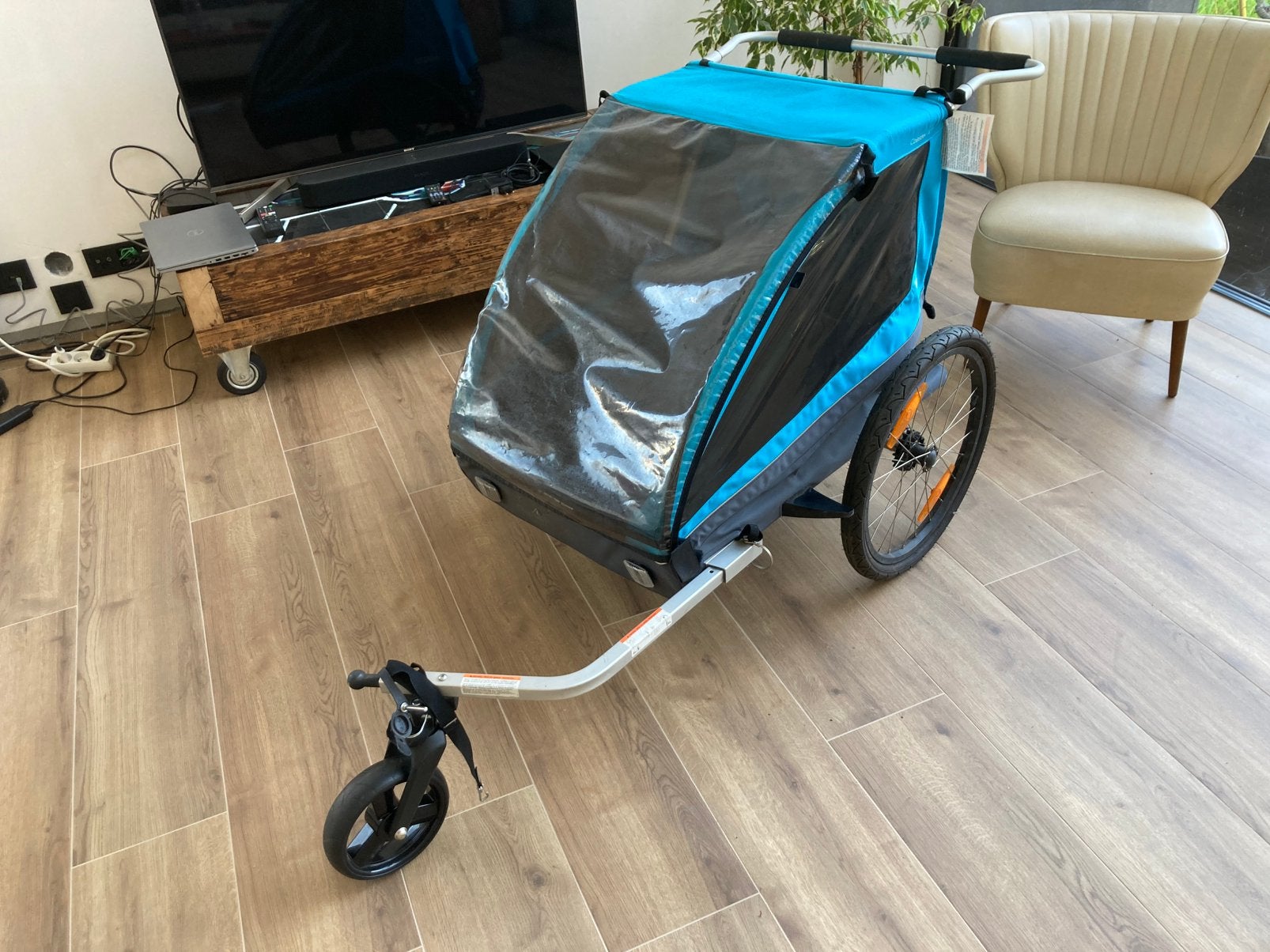 Remorque à vélo Thule, Enlèvement, Utilisé, Remorque pour enfant, Pliable