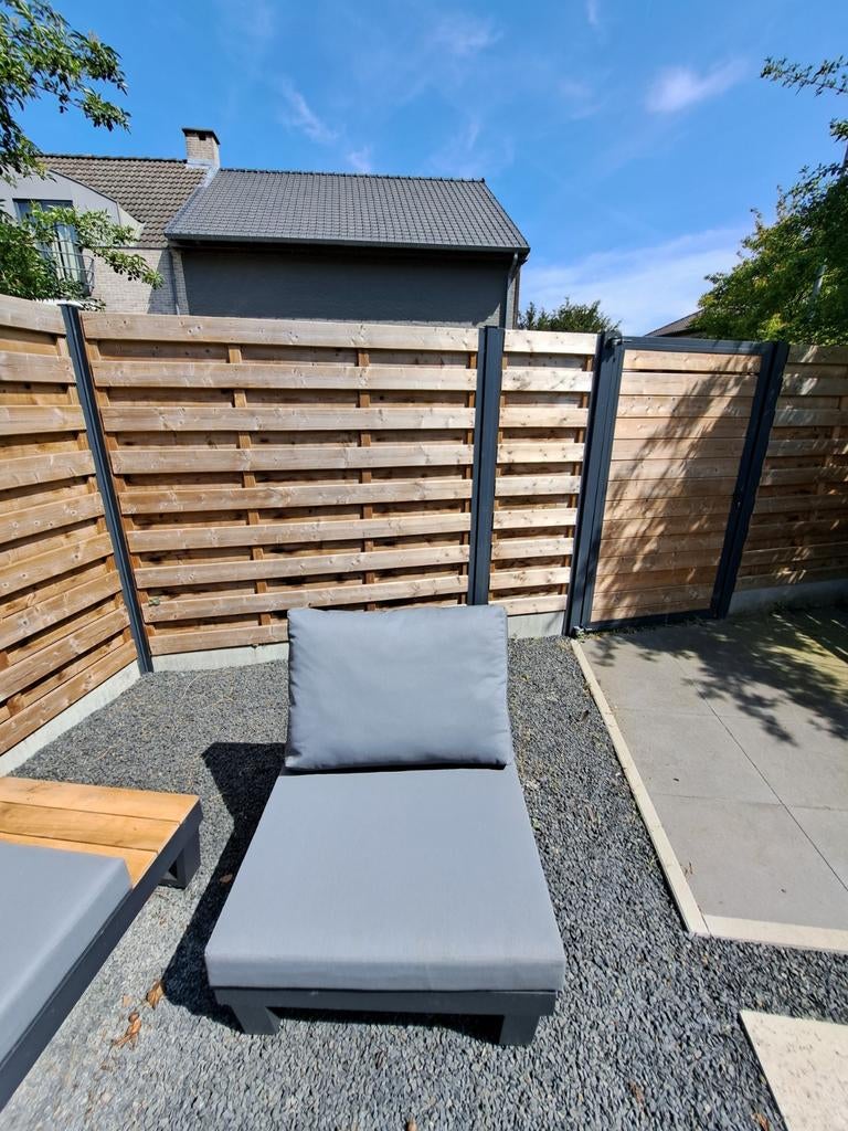 Bijna nieuwe loungeset te koop!, Tuin en Terras, Ophalen, 5 zitplaatsen, Aluminium, Zo goed als nieuw