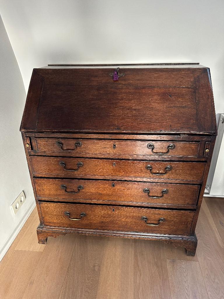 Magnifique secrétaire antique en chêne, Enlèvement, Utilisé, Antique