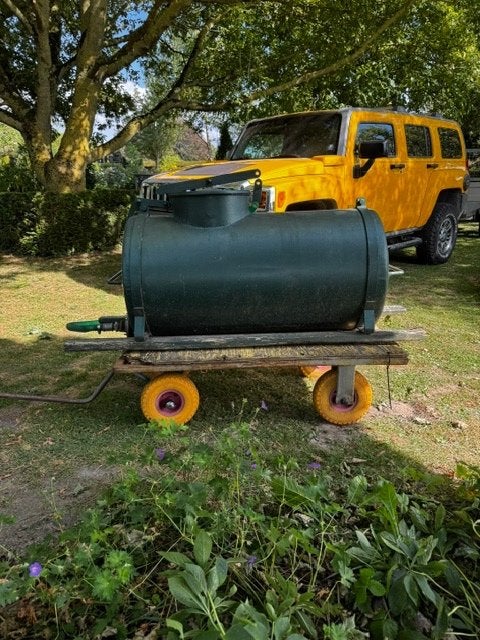 watertank, Tuin en Terras, Regentonnen, 150 liter of meer, Ophalen, Gebruikt, Metaal