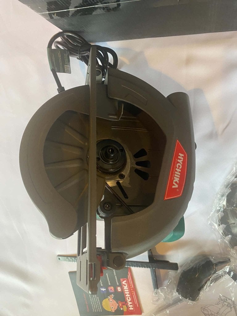 Hychika mini elektrische cirkelzaag met 185 mm laser, Cirkelzaag, Ophalen of Verzenden, Zo goed als nieuw, X