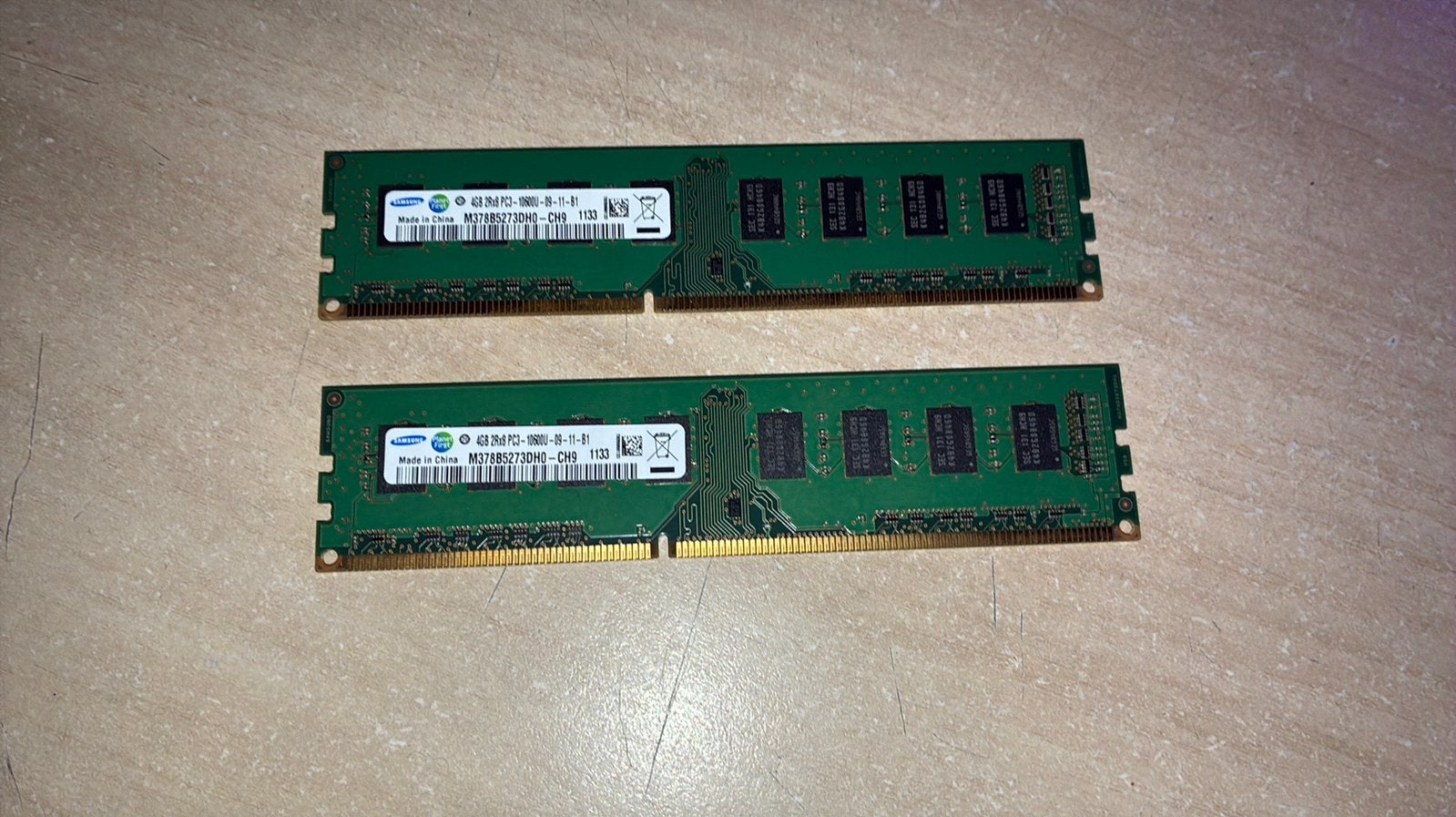 Samsung 8GB DDR3 RAM (2x4GB) 1333MHz, Computers en Software, RAM geheugen, 1333 MHz, 8 GB, DDR3, Ophalen of Verzenden