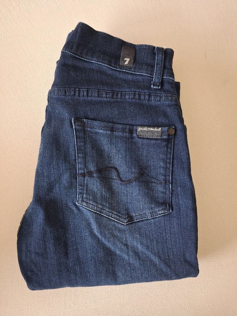 7 For All Mankind Slimmy Tapered – W28, Vêtements | Hommes, Enlèvement ou Envoi, Comme neuf, Bleu, W32 (confection 46) ou plus petit