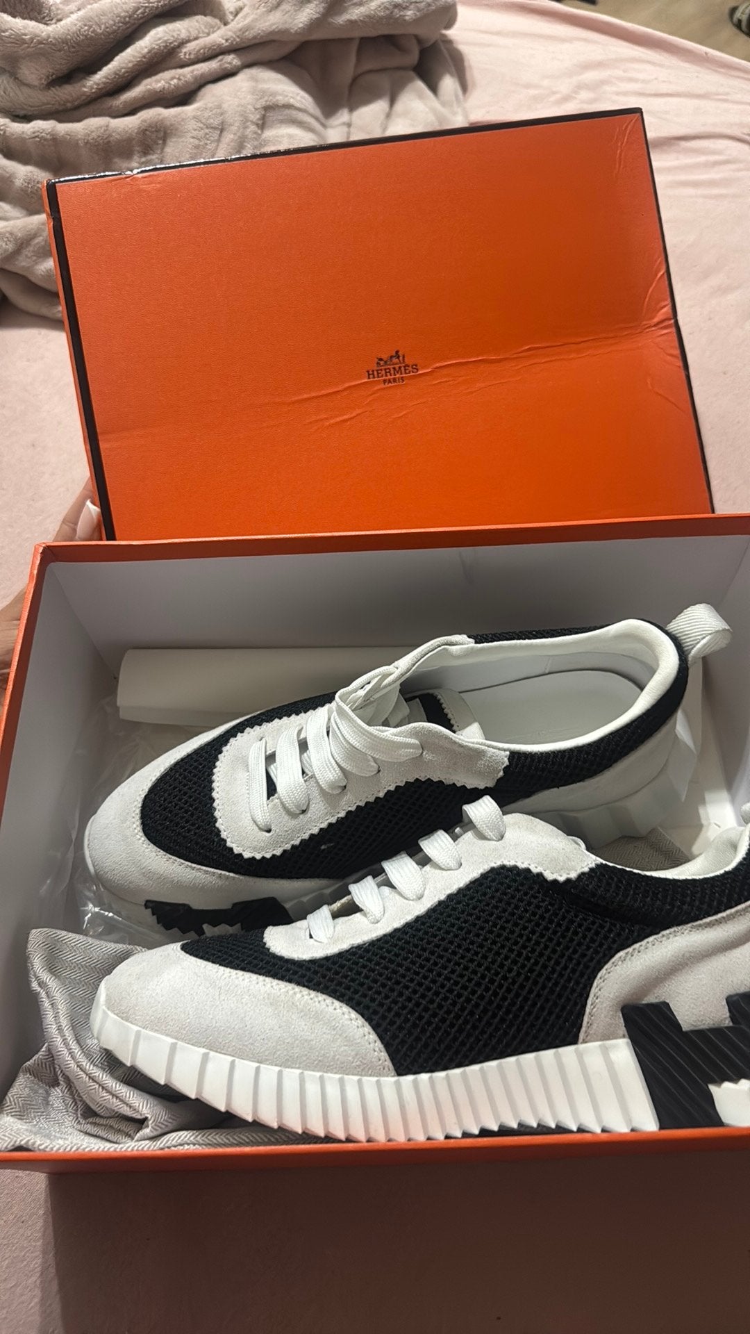Hermès schoenen, Neuf, Enlèvement, Baskets, Noir