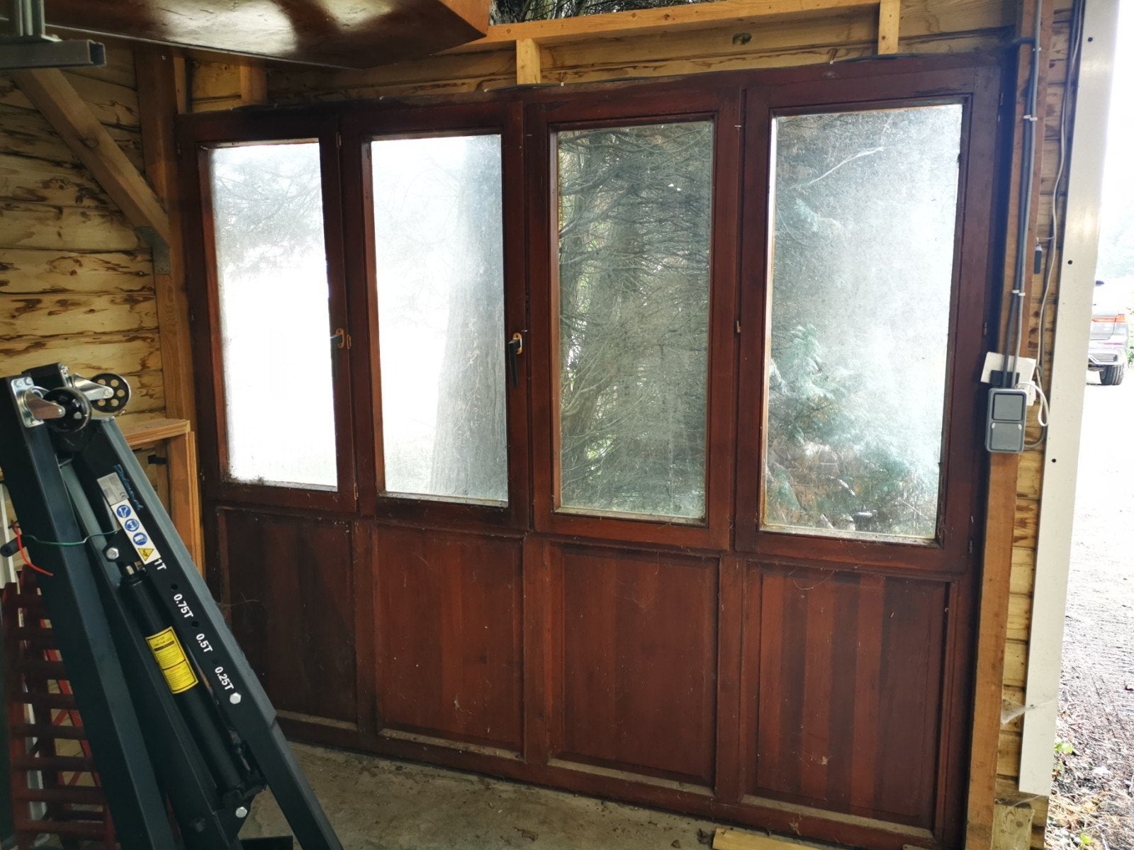 houten wand, Tuin en Terras, Ophalen