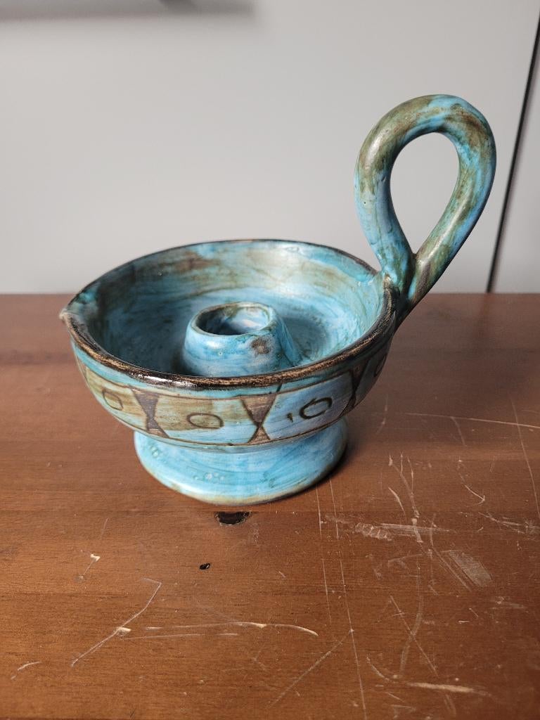 bougeoir  Maunier Vallauris design vintage, Enlèvement ou Envoi