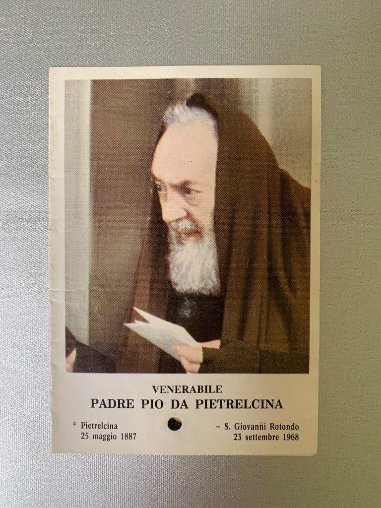 Relikwie Pater Pio Relique, Collections, Religion, Enlèvement ou Envoi, Utilisé, Carte ou Gravure, Christianisme | Catholique