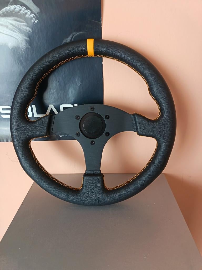 Roue rallye 33cm et adaptateur thrustmaster