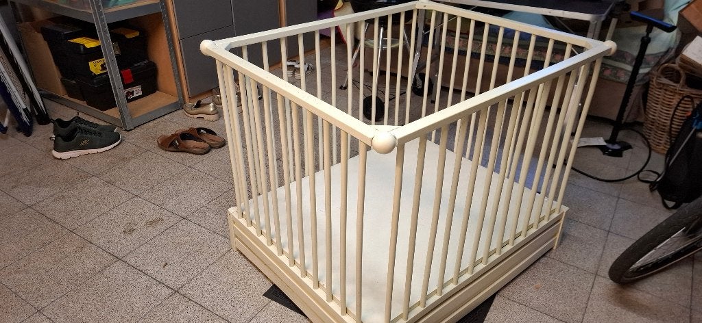 babypark, Ophalen, Gebruikt, Vierkant, In hoogte verstelbaar
