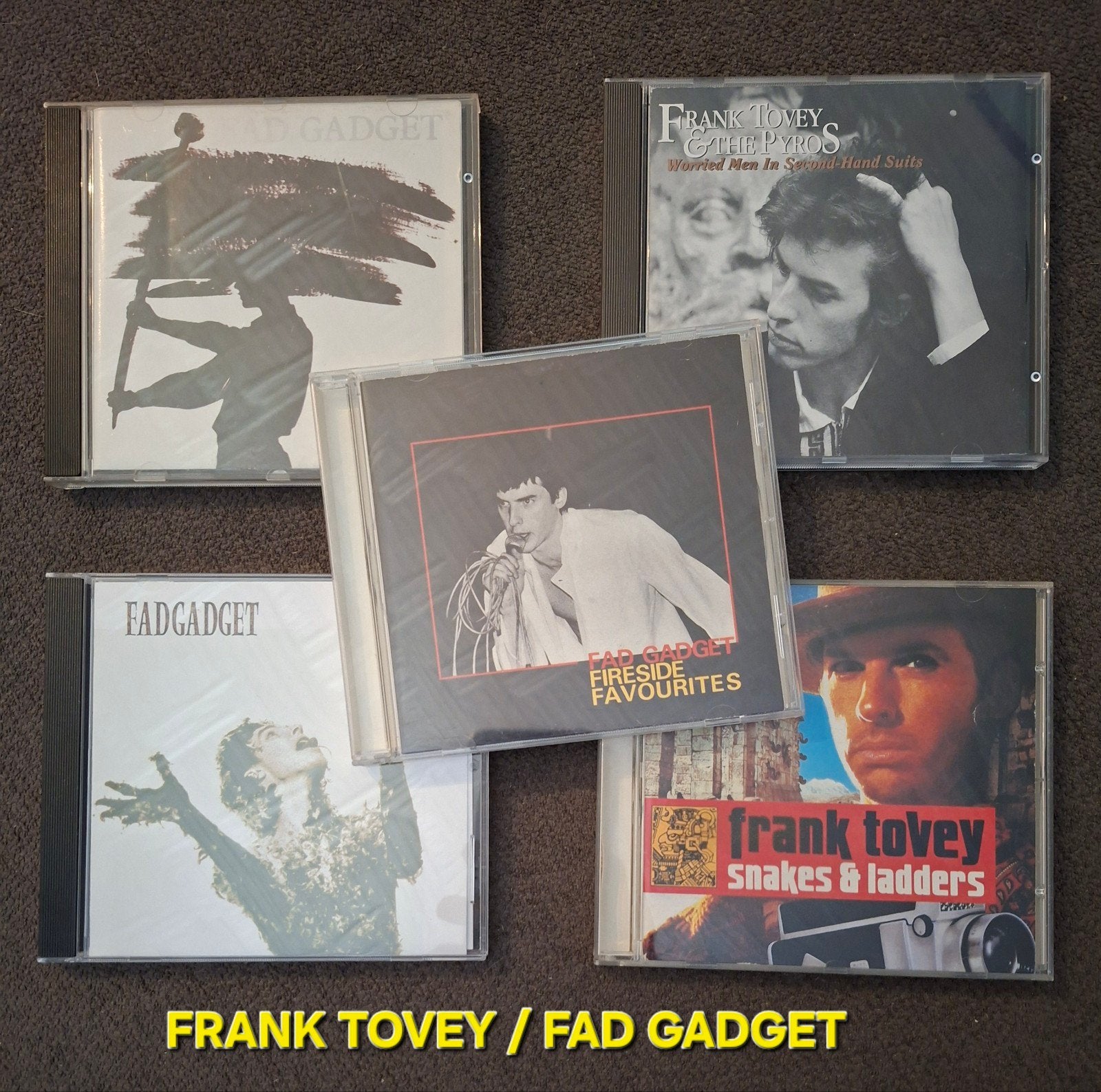 5 CDS FRANK TOVEY/FAD GADGET, Overige typen, Ophalen of Verzenden, Zo goed als nieuw, Elektronisch