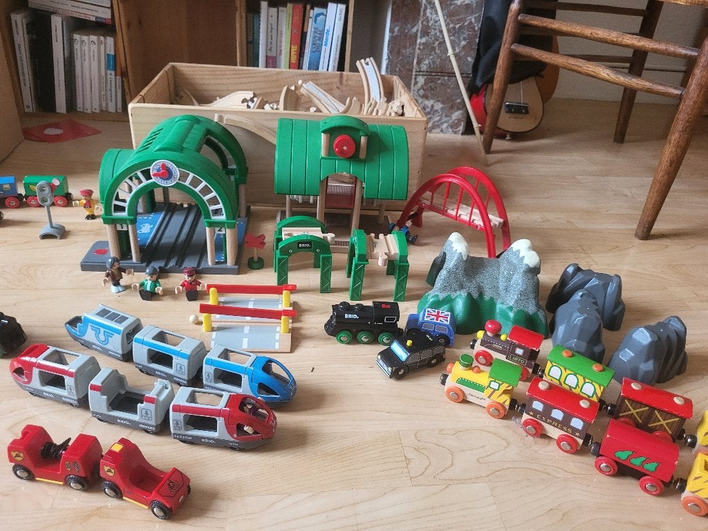 Super kit brio train, Ophalen, Gebruikt, Rij- of Hobbelspeelgoed