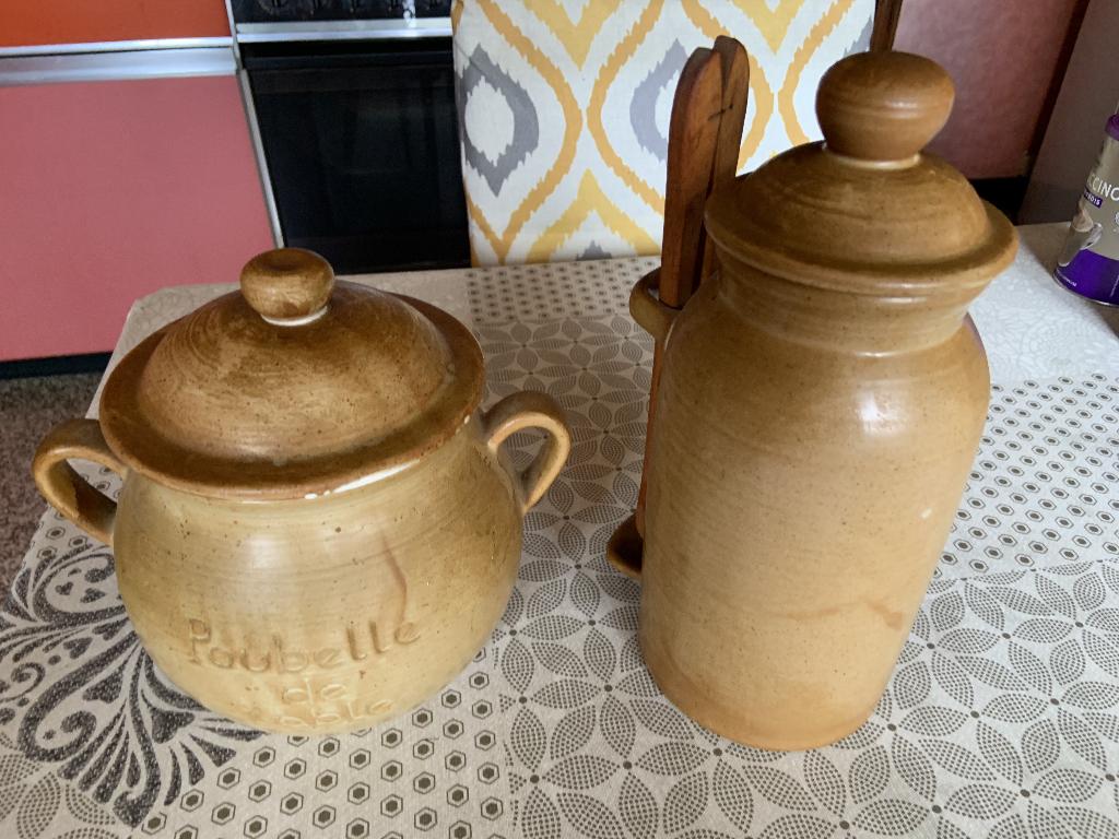 Poubelle de table + pot à cornichons – Made in France, Enlèvement ou Envoi