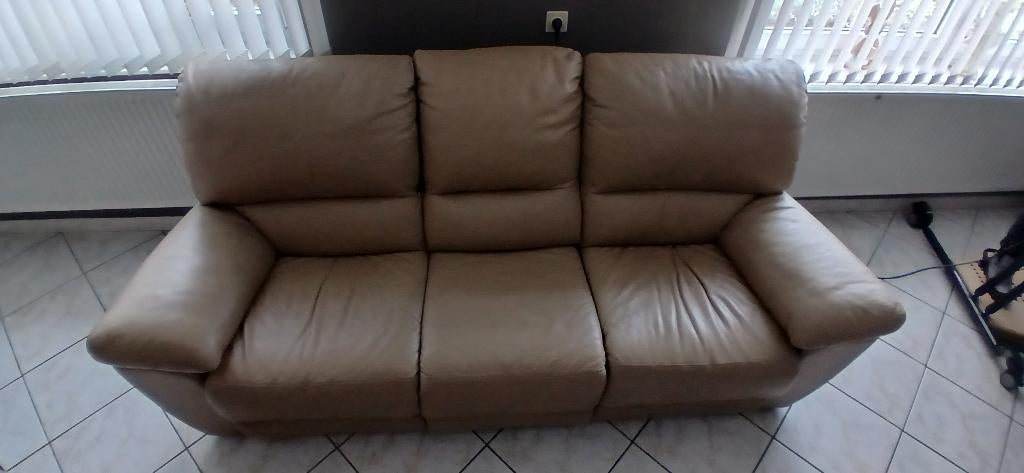 Canapé relax electrique, Ophalen, 250 tot 300 cm, Gebruikt, Driepersoons